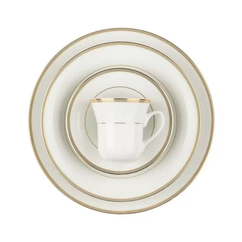 سرویس 108 پارچه چینی زرین-شهرزاد-12 نفره- سپینود طلایی -درجه عالی کد: 019447